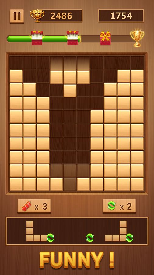 Screenshot of Wood Block - Classic Block Puzzle Game