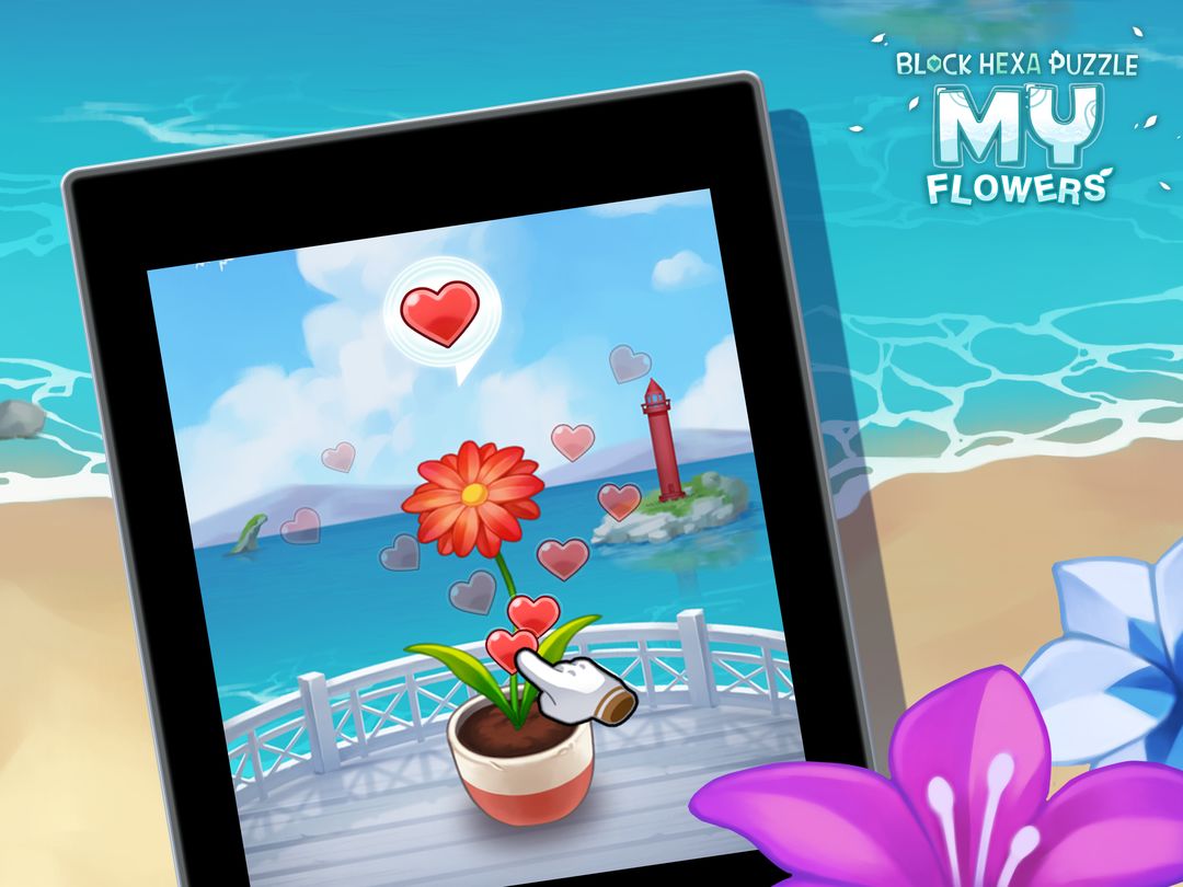 Screenshot of Block Hexa Puzzle: My Flower