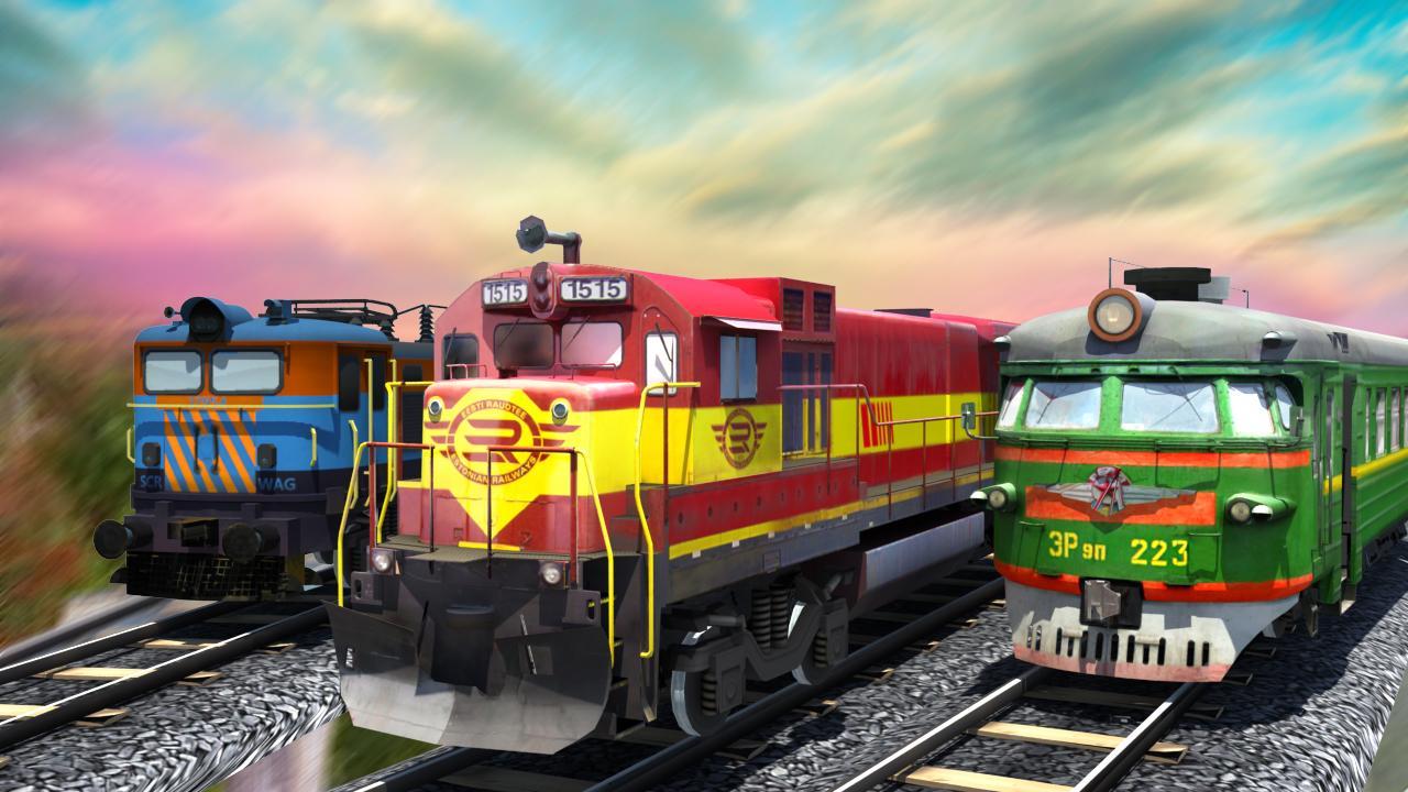 Euro Train Simulator - Hill Climb 3D Game Screenshot