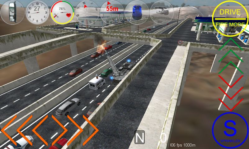 Screenshot of Duty Driver Firetruck FREE