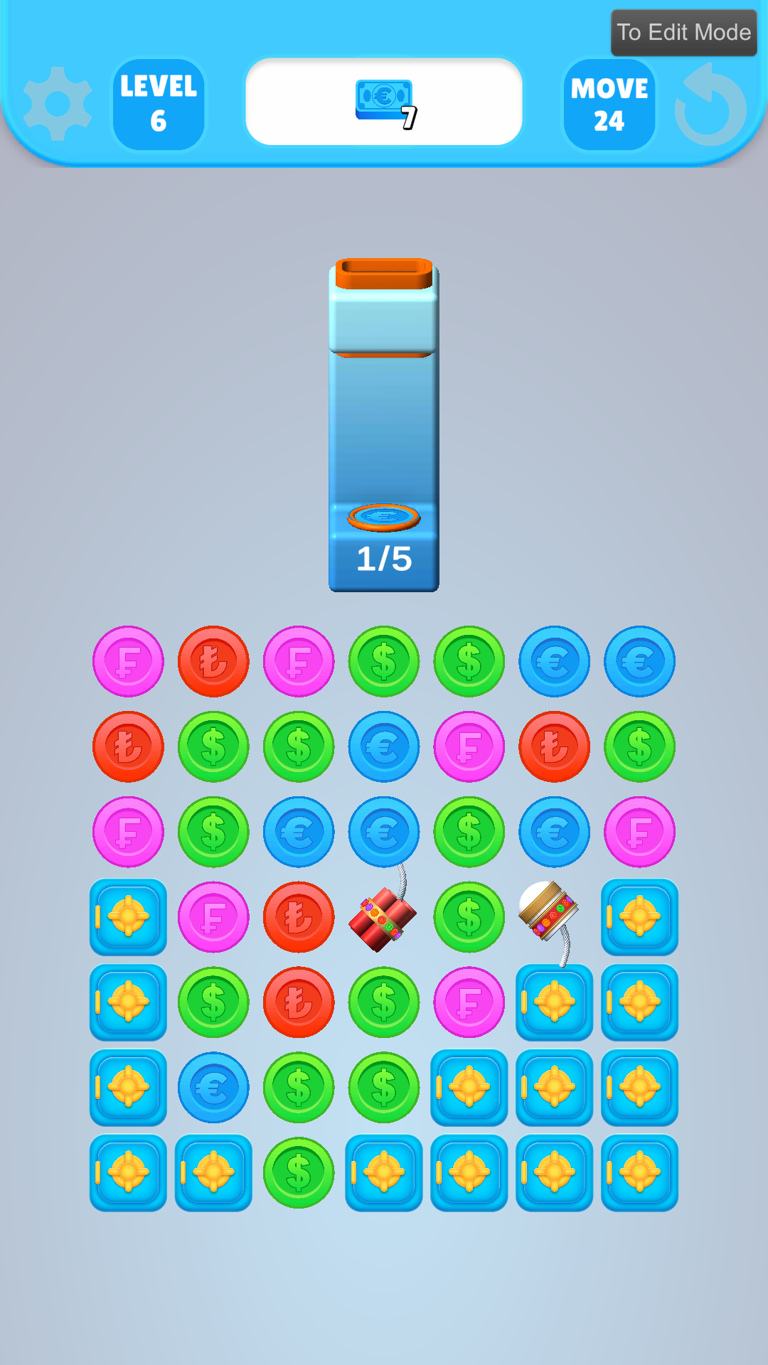 Coin Cascade Game Screenshot
