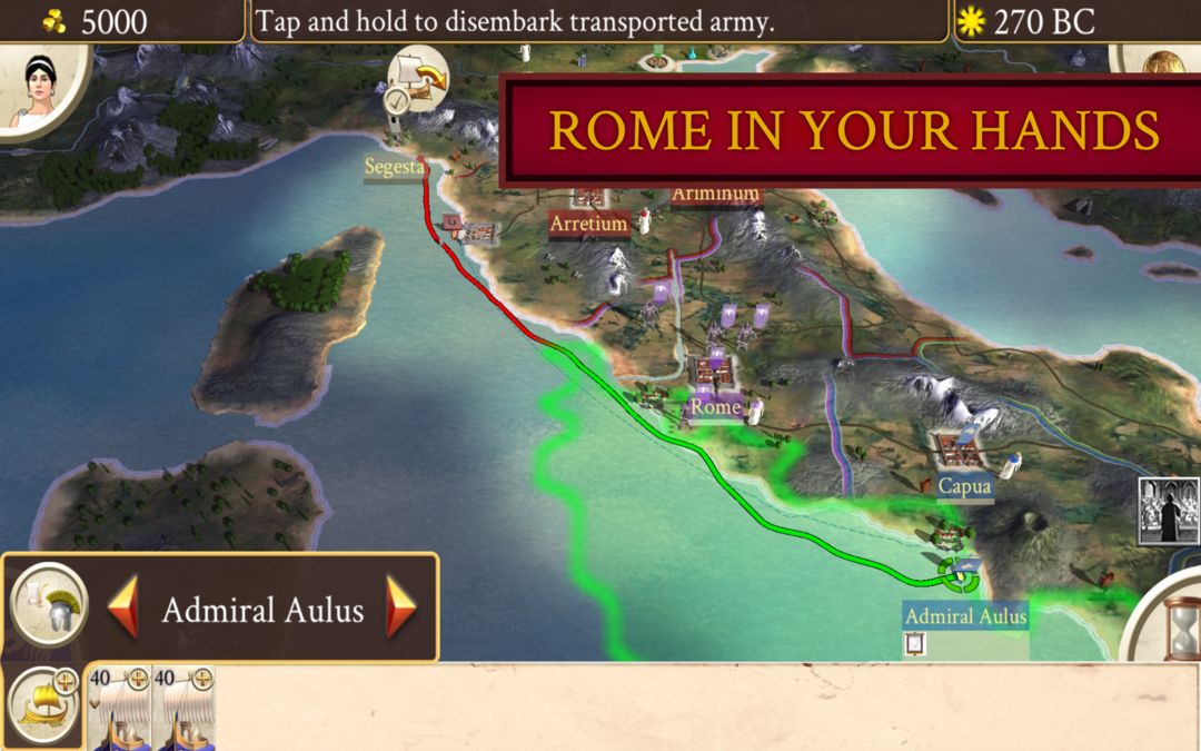 ROME: Total War ภาพหน้าจอเกม