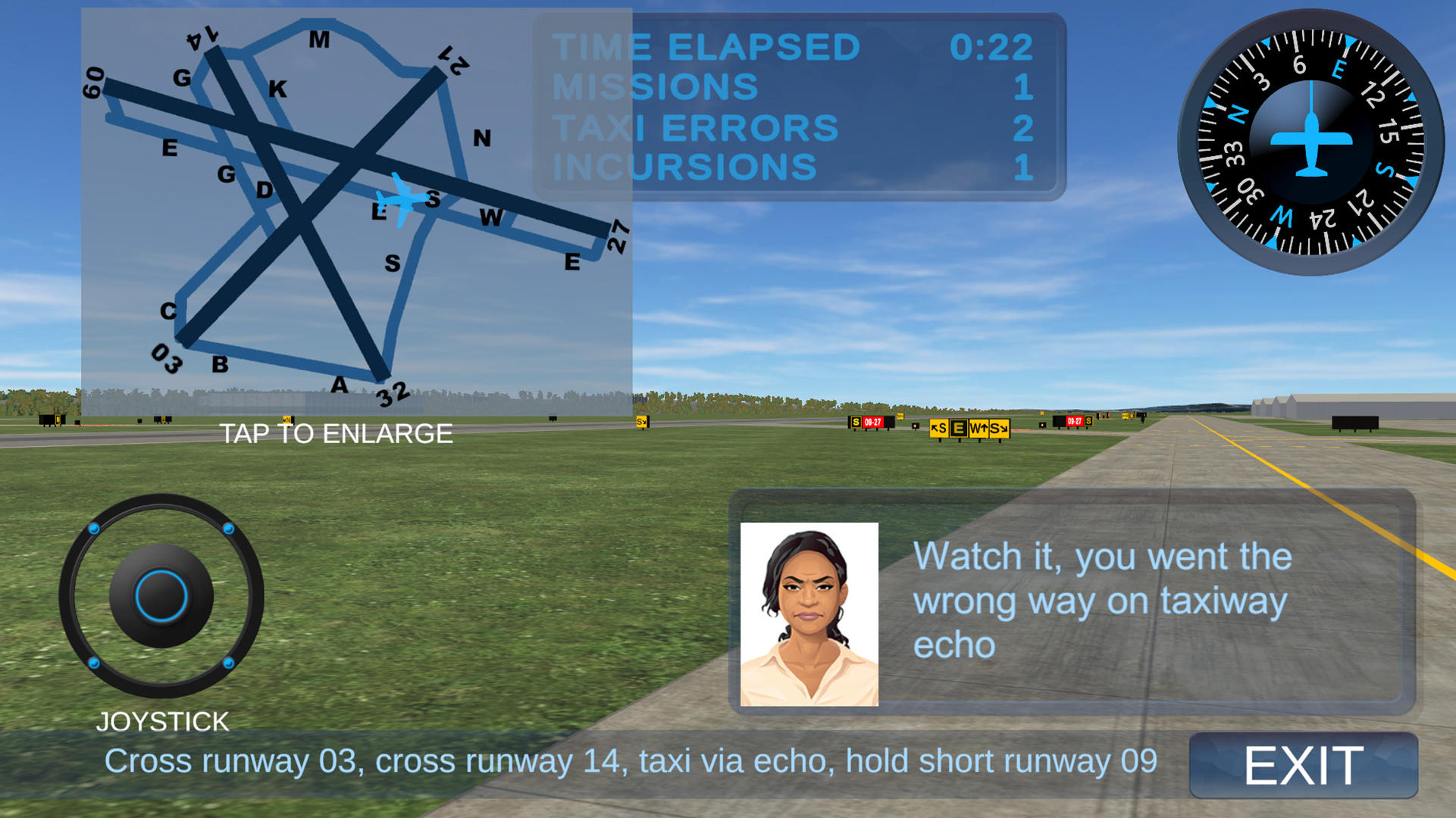 Taxiway Madness Game Screenshot