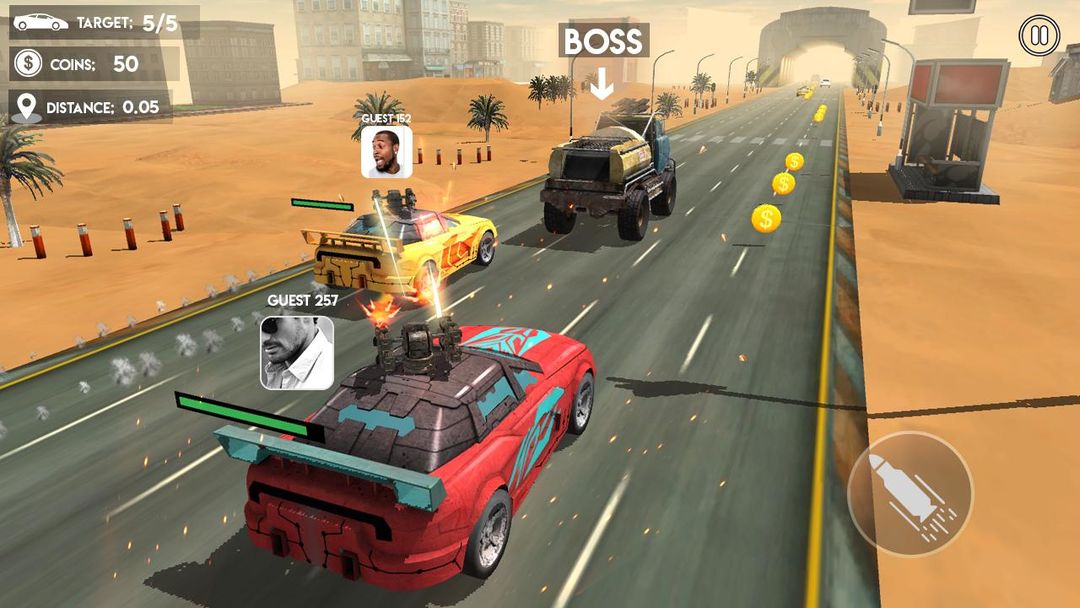 Screenshot of Death Race Road Battle