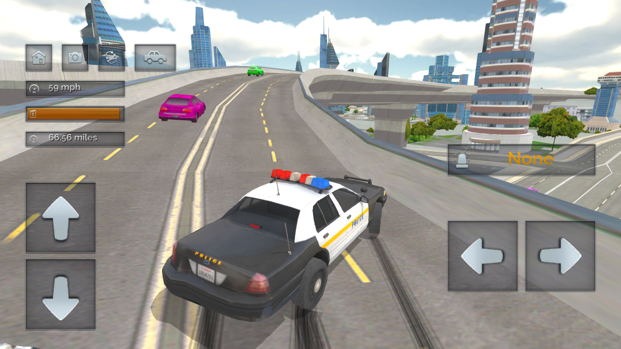 Cuplikan Layar Game Police Car Crazy Drivers