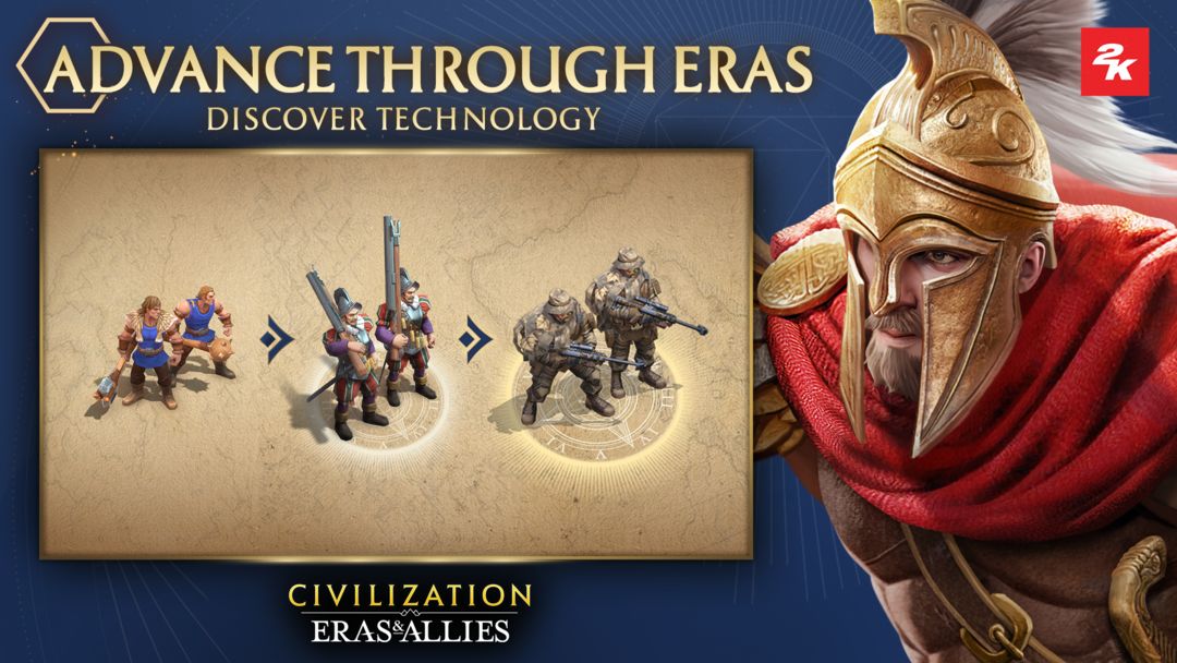 Civilization: Eras & Allies 2K ภาพหน้าจอเกม