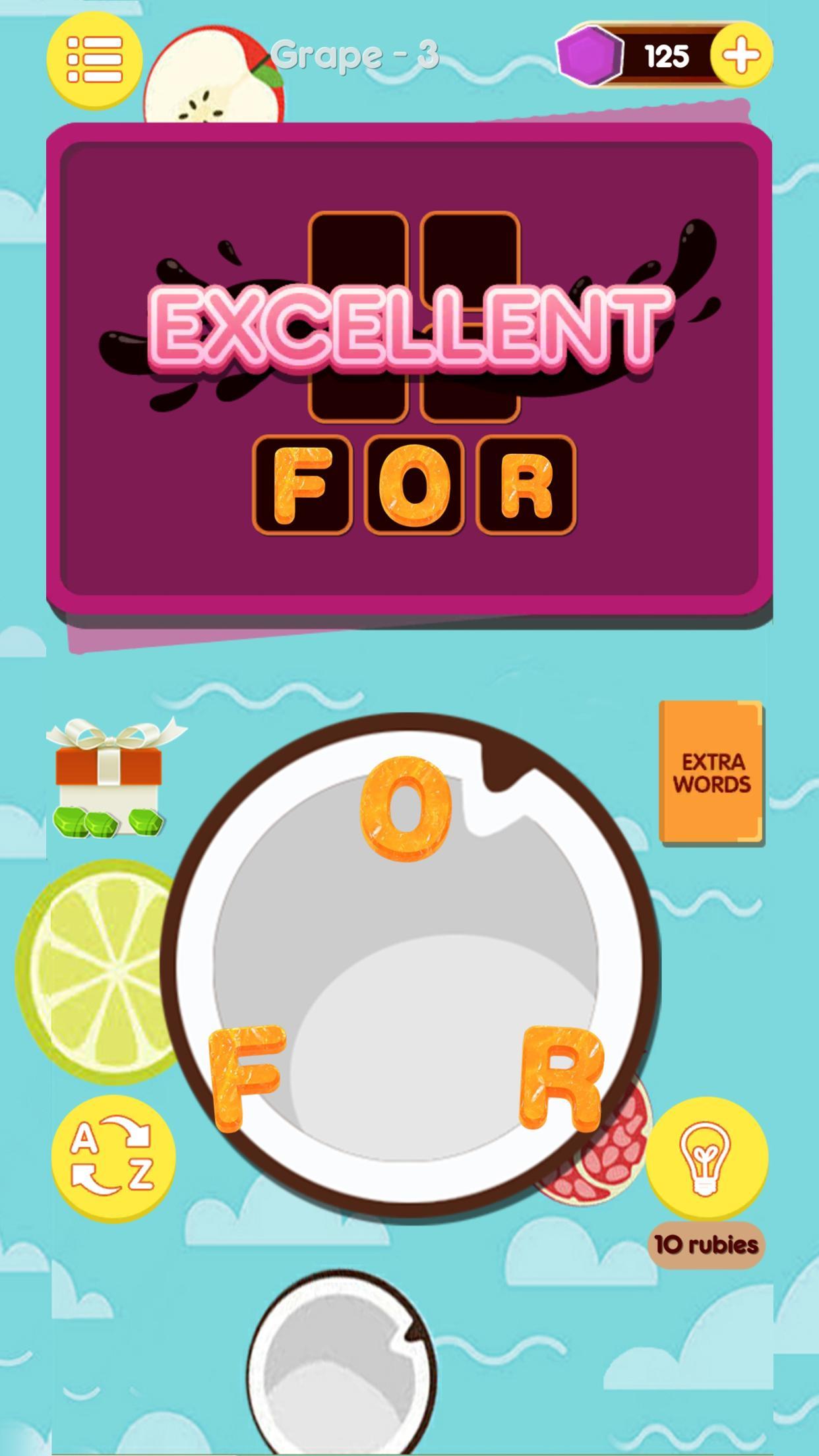 Fruit Spelling Ninja Game Screenshot