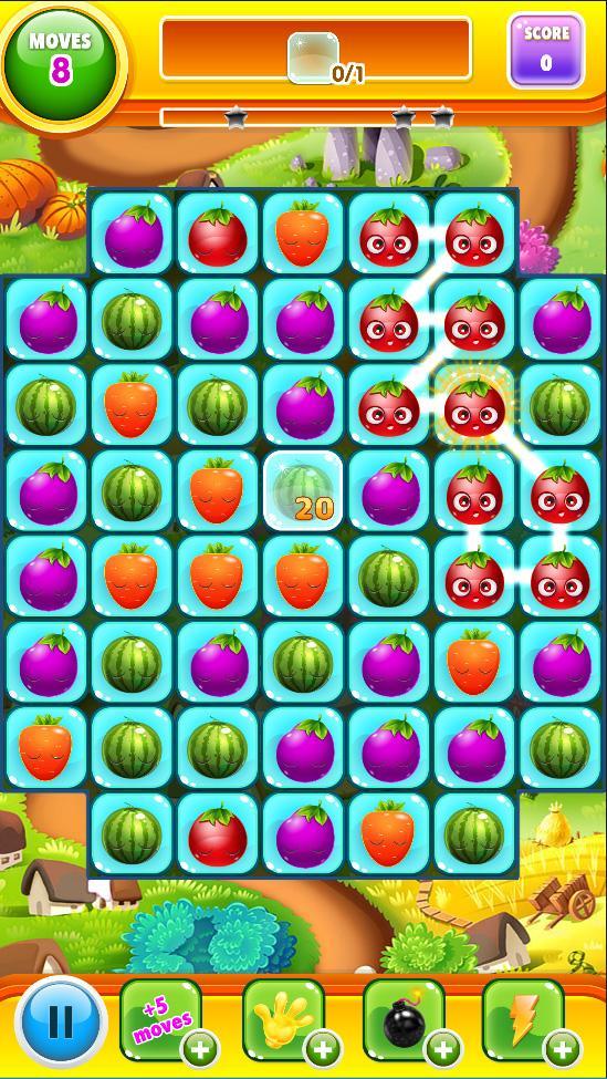 Fruits Garden - Match 3 screenshot game