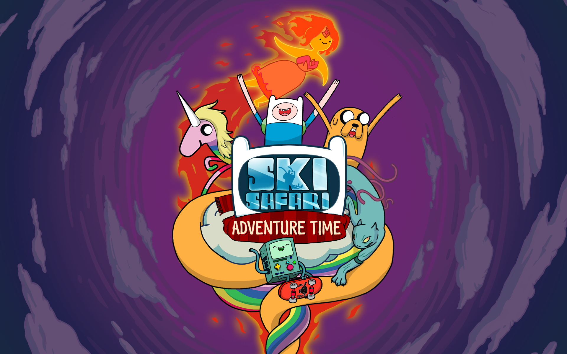 Ski Safari: Adventure Time Game Screenshot