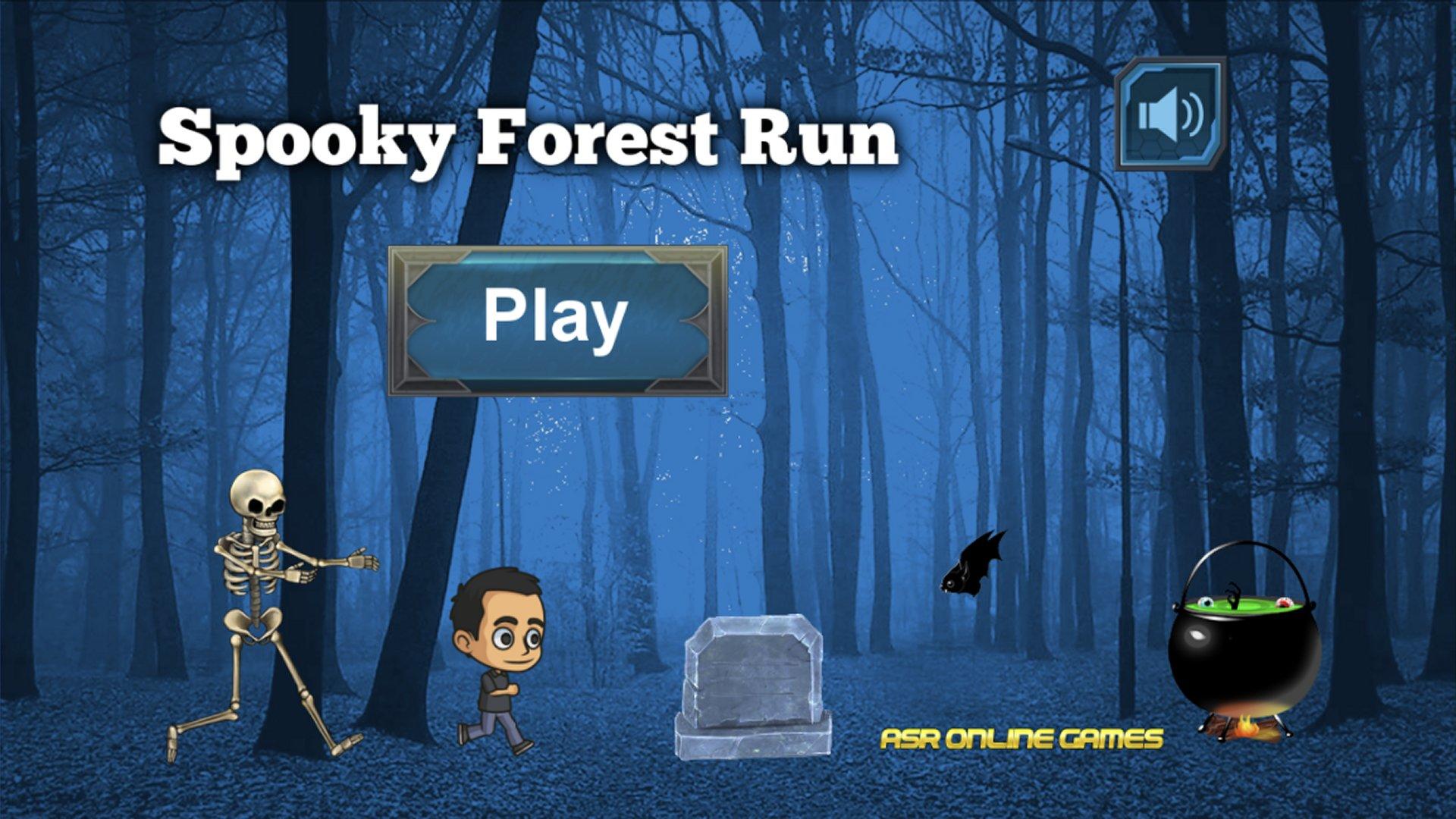 Spooky Forest Run Game Screenshot
