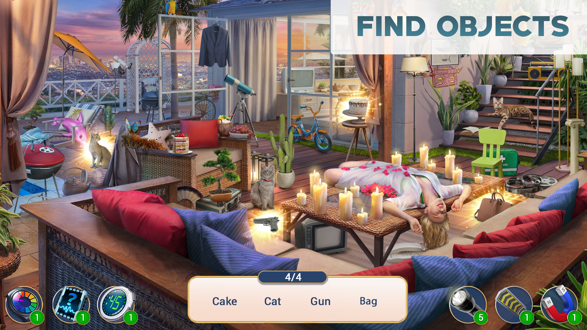 Crime Mysteries: Find objects Game Screenshot