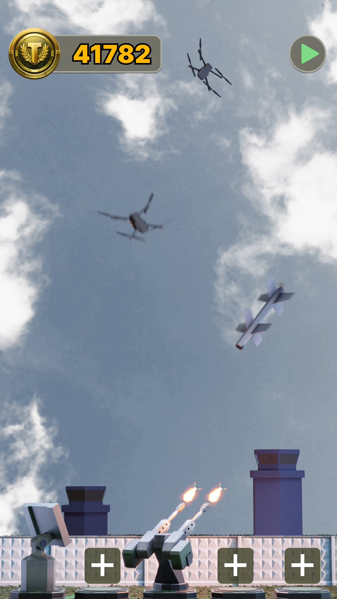 Drone Invasion - Air Defense ゲームのスクリーンショット