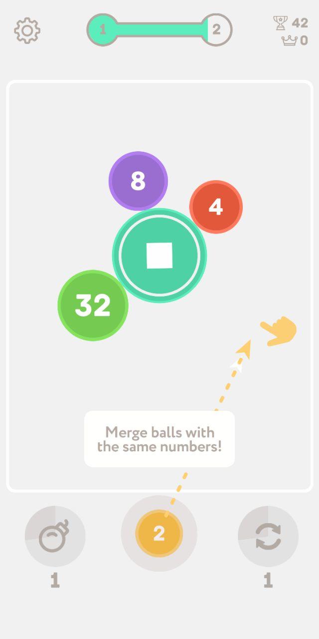 Screenshot of Merge 2048 Balls