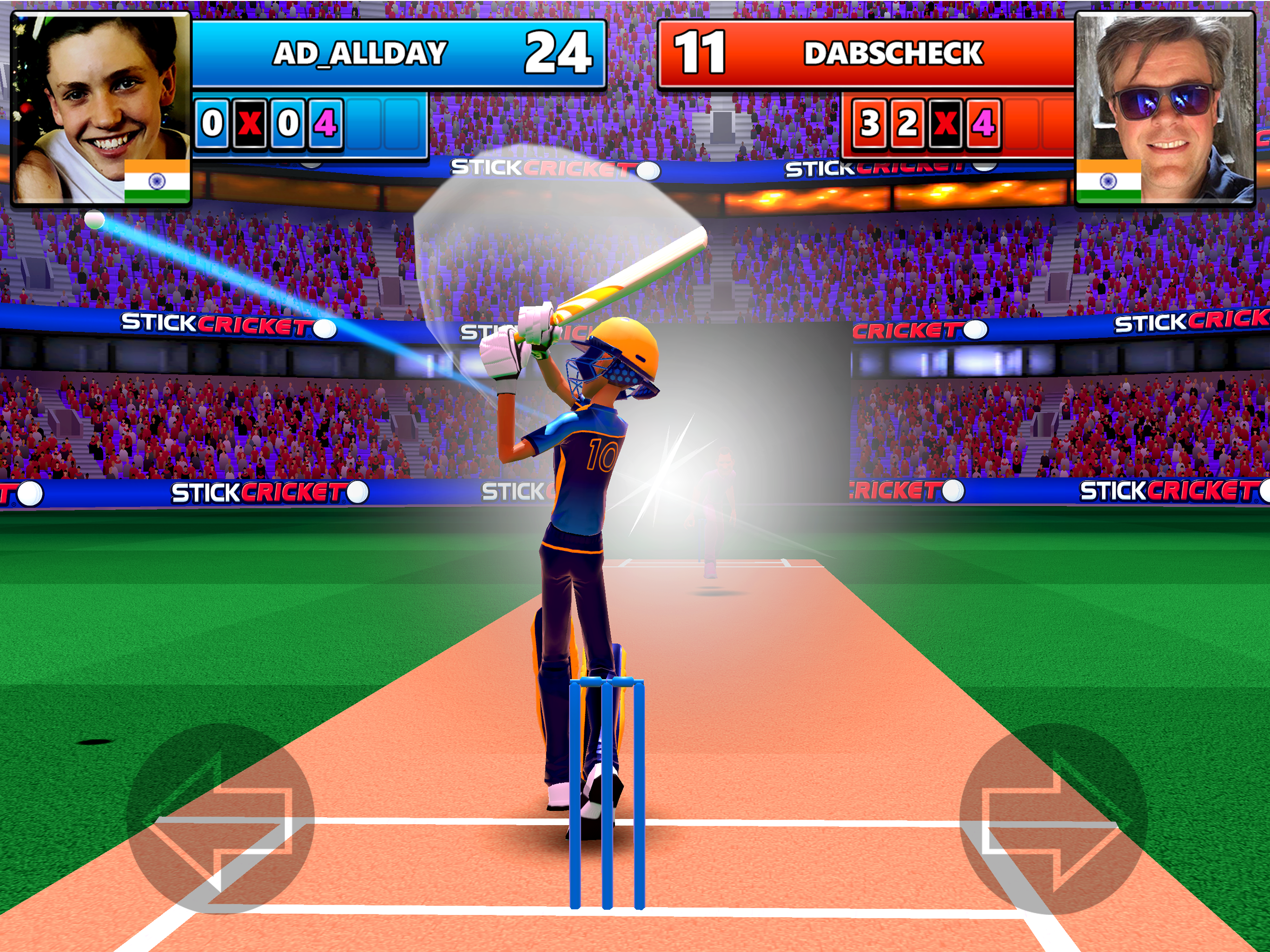 Stick Cricket Live Game Screenshot