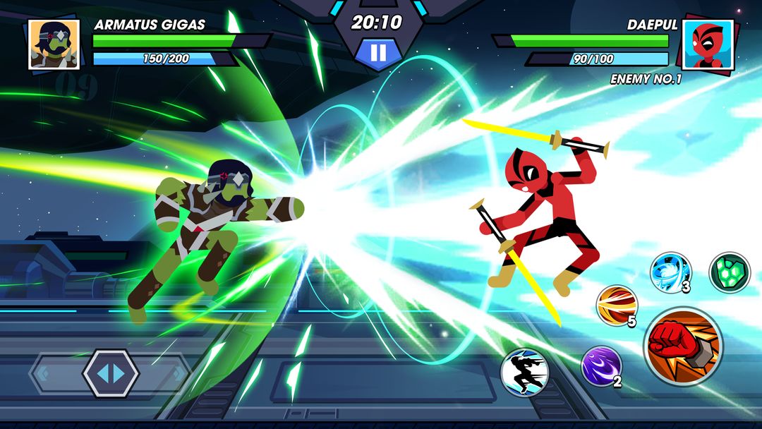 Screenshot of Stickman Fighter Infinity - Super Action Heroes