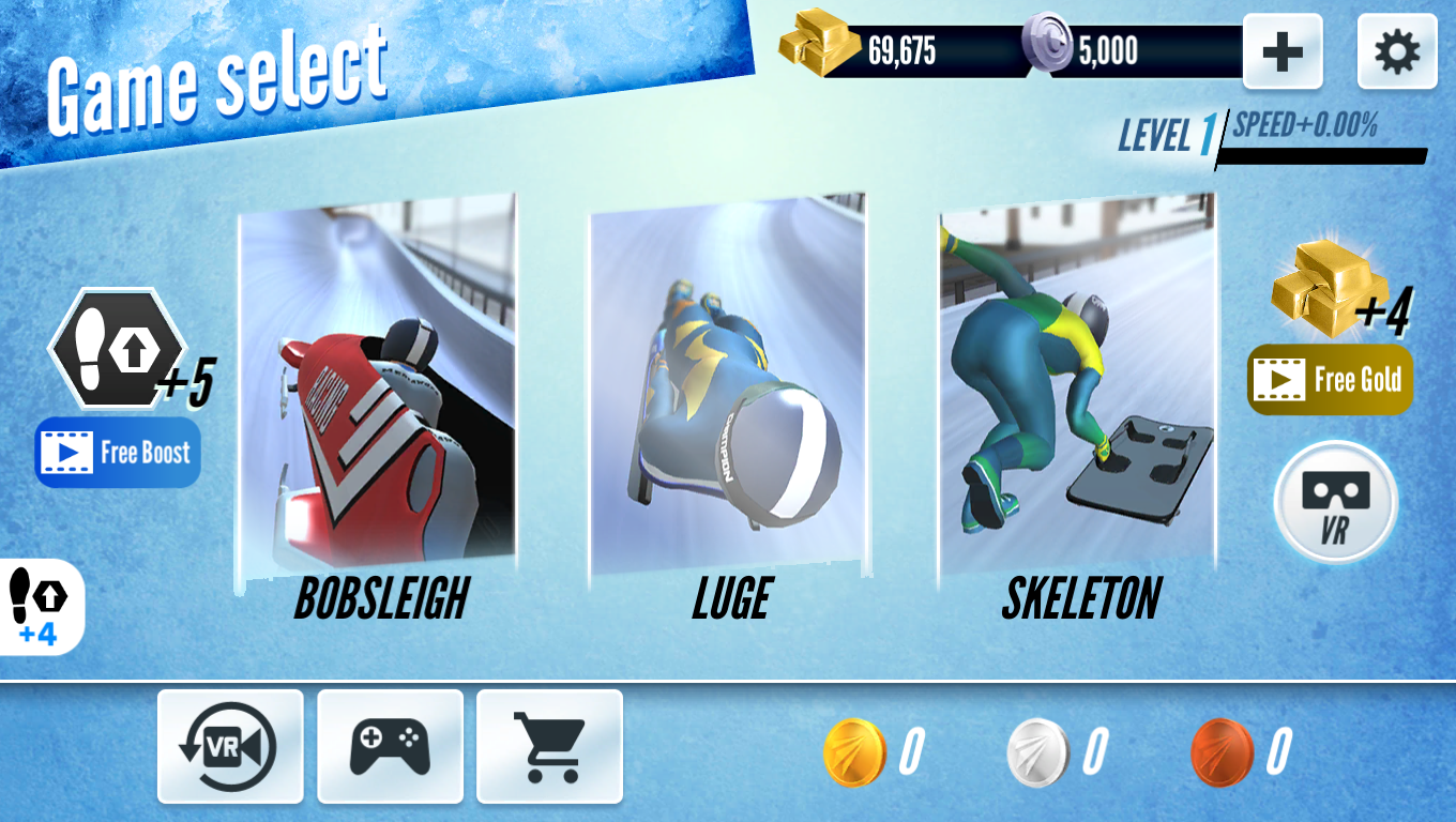 Screenshot 1 of 冬季運動雪橇冠軍 1.2.8