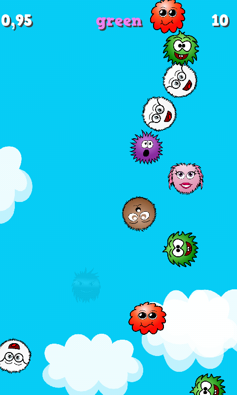 Cuplikan Layar Game Falling Colors - Brain Teaser