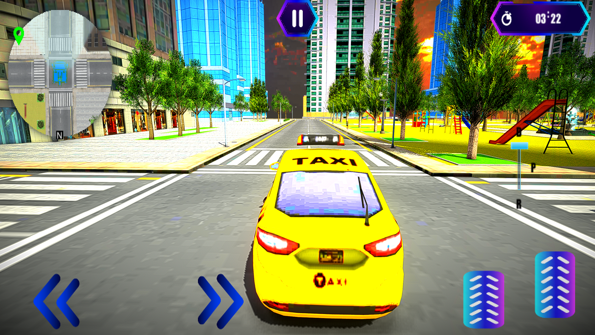 Screenshot of Taxi Game 3D:City taxi Driving