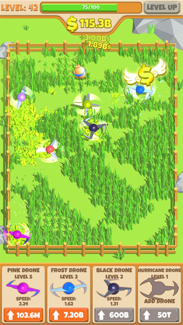 Screenshot of Idle Grass Cutter