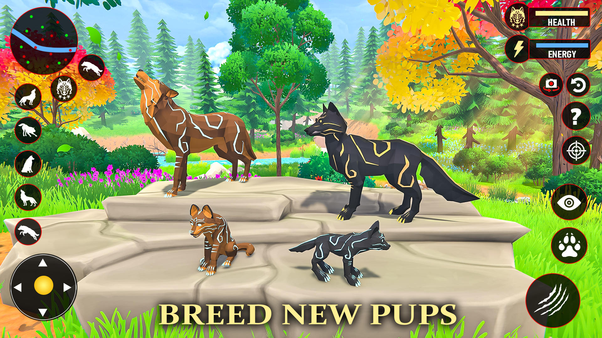 Скриншот игры Wolf Simulator Fantasy Jungle