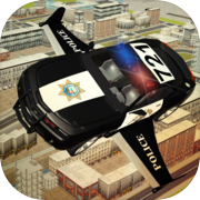 Simulateur 3d de voiture de police volante