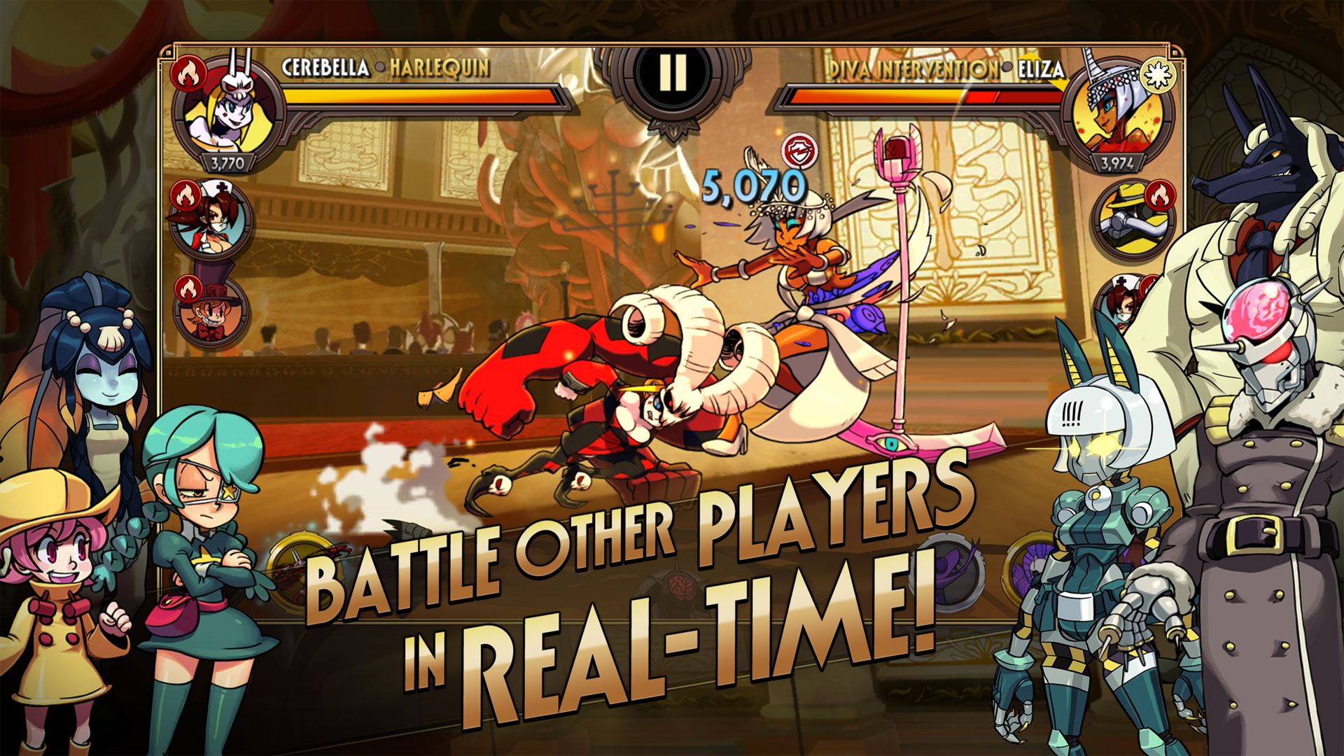 Screenshot of Skullgirls: Fighting RPG
