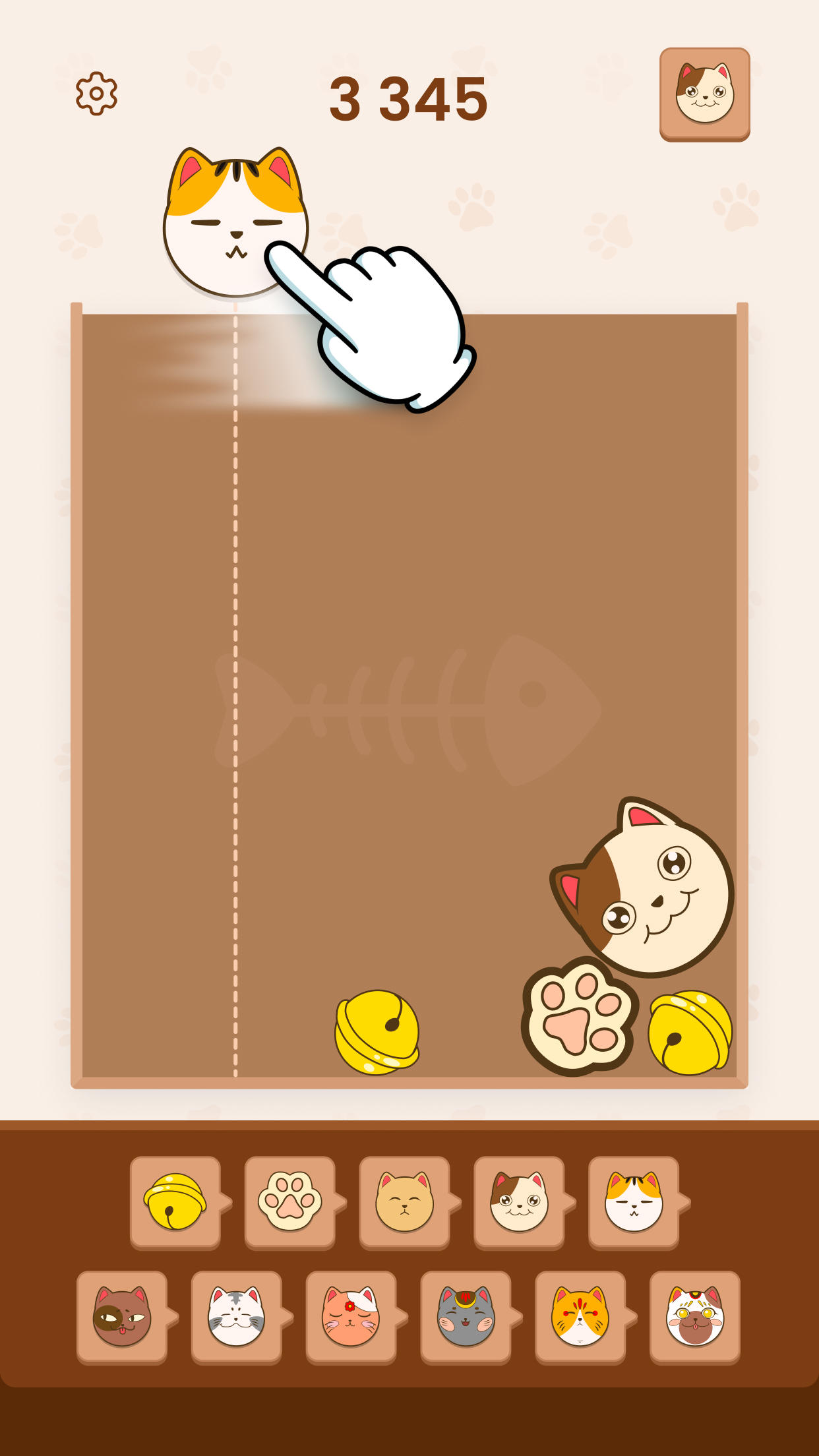 Falling Kitten: Cute Cats Game ภาพหน้าจอเกม