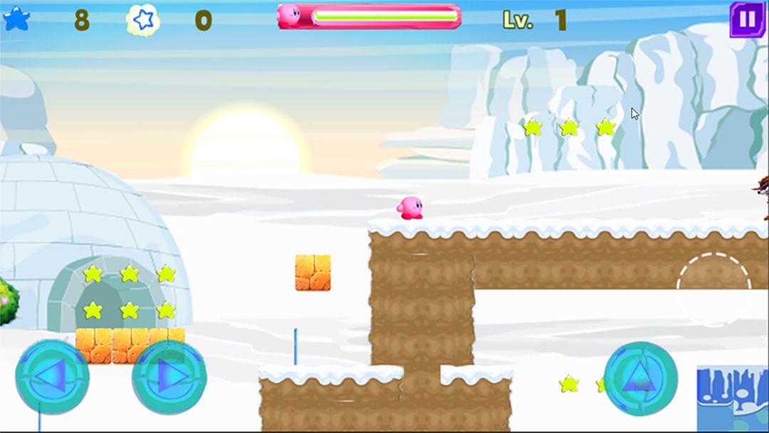 Ice Kirby Adventure遊戲截圖