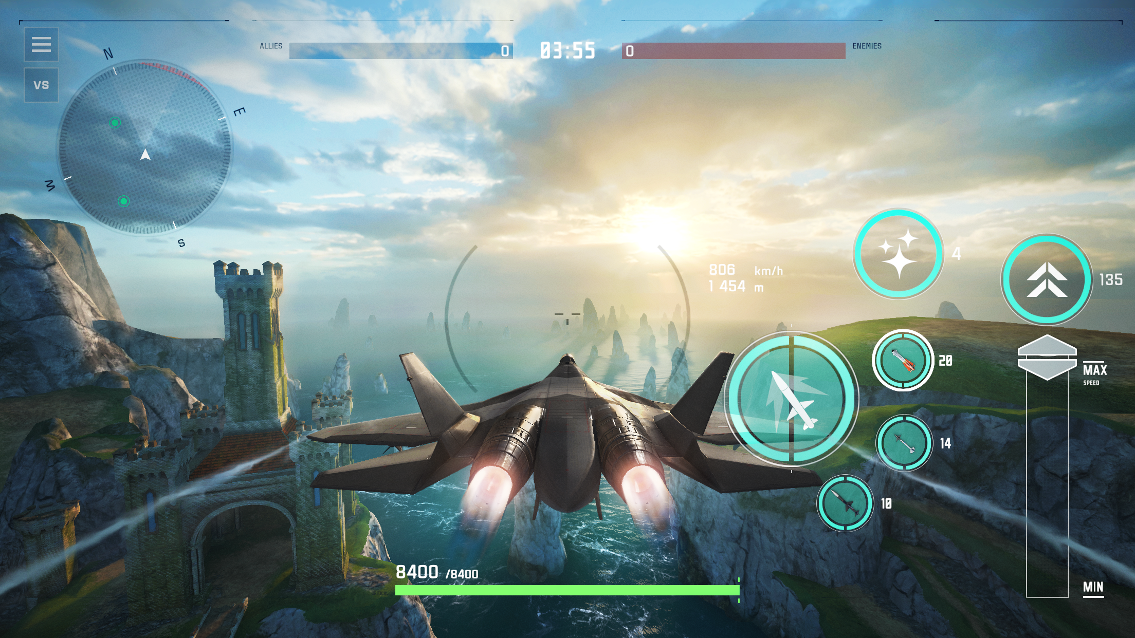 Sky Combat 2: Air Combat PvP Game Screenshot