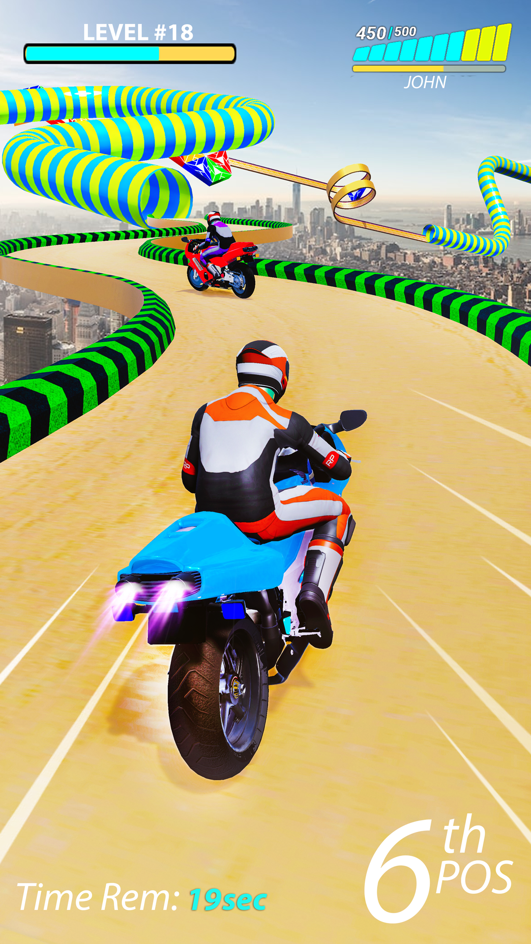 Screenshot of Bike Stunt Race 3D: Bike Games