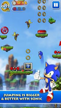 Sonic Jump Pro Game Screenshot