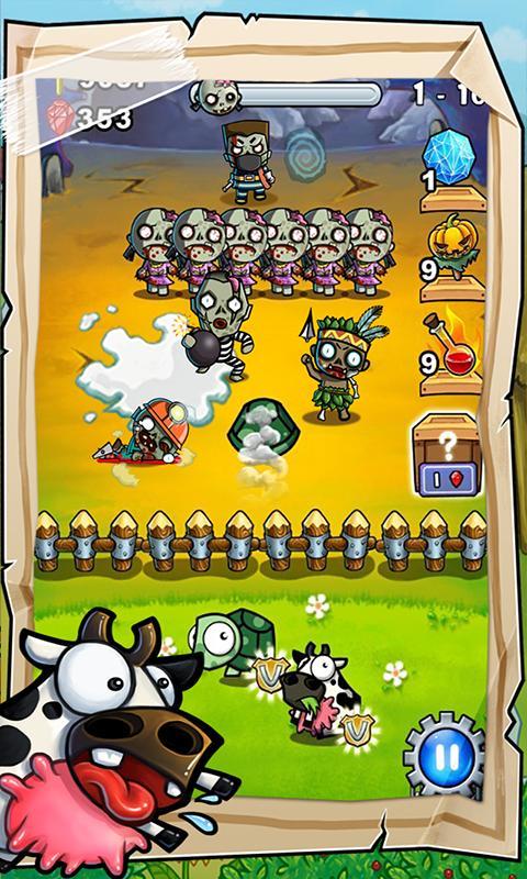 Animals vs Zombies Defense Game Screenshot
