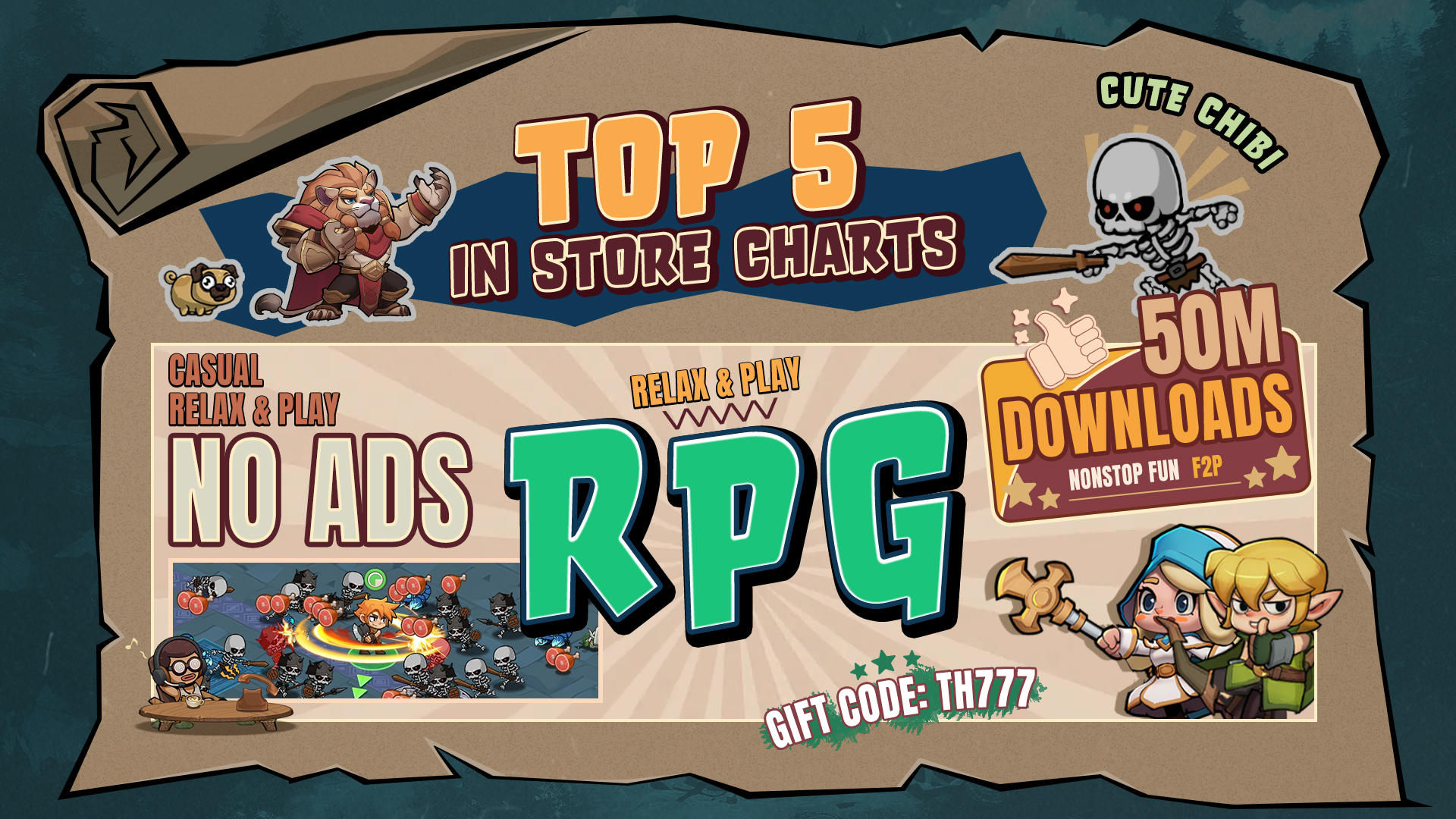 Top Heroes: Kingdom Saga Game Screenshot