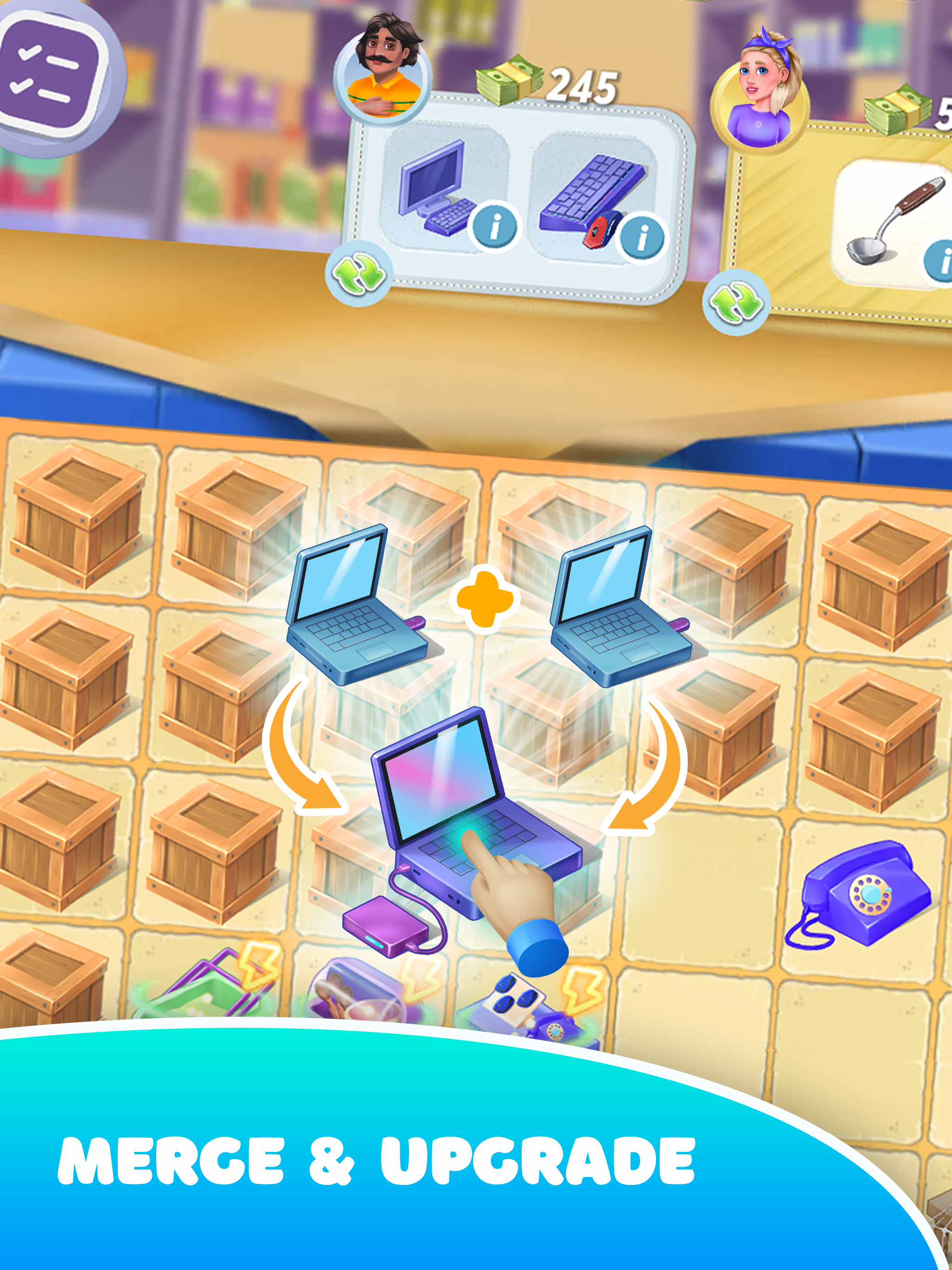 Merge Bosses Shoping Center android iOS-TapTap