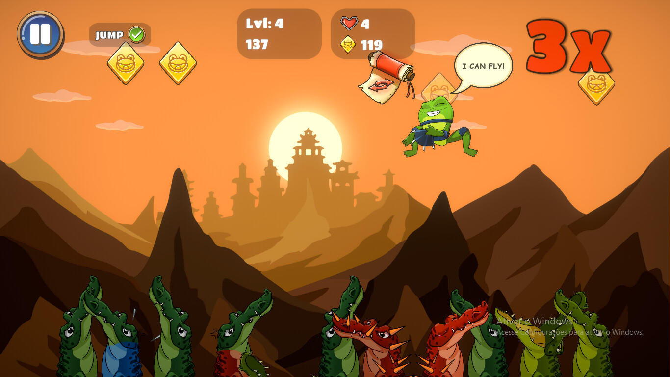 Ninja Frogs 게임 스크린 샷