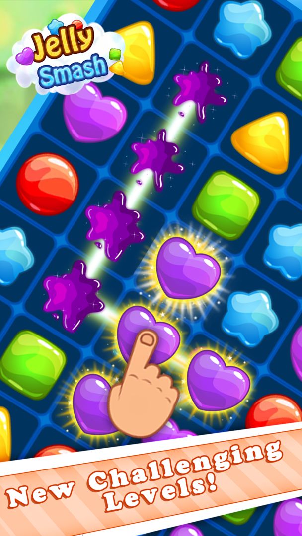 Jelly Cube Smash - Line Crush Square ภาพหน้าจอเกม