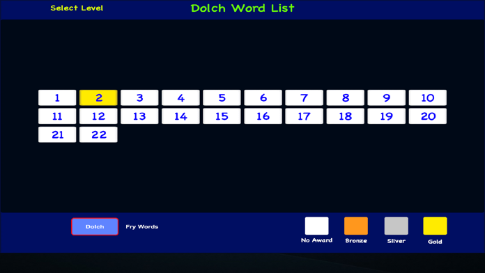 Captura de Tela do Jogo BT Sight Words 1200+ Words
