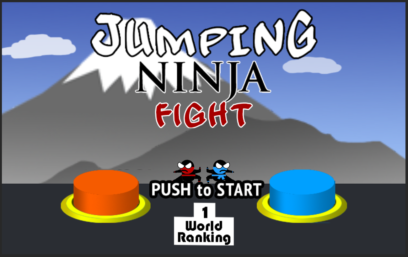 Screenshot 1 of Jumping Ninja Fight : Jeu à deux joueurs 1.9