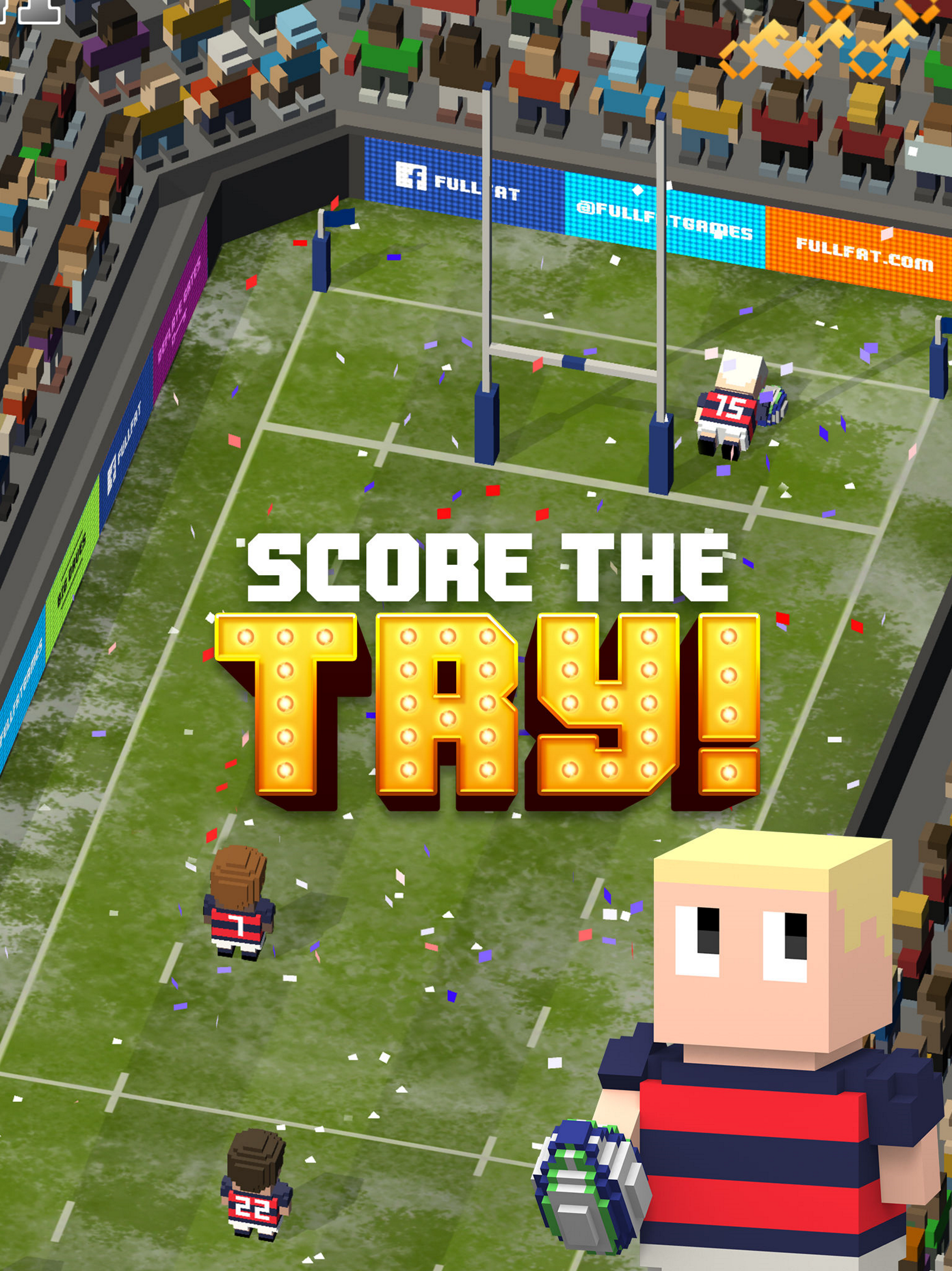 Скриншот игры Blocky Rugby