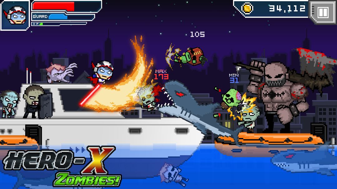Screenshot of HERO-X: ZOMBIES!