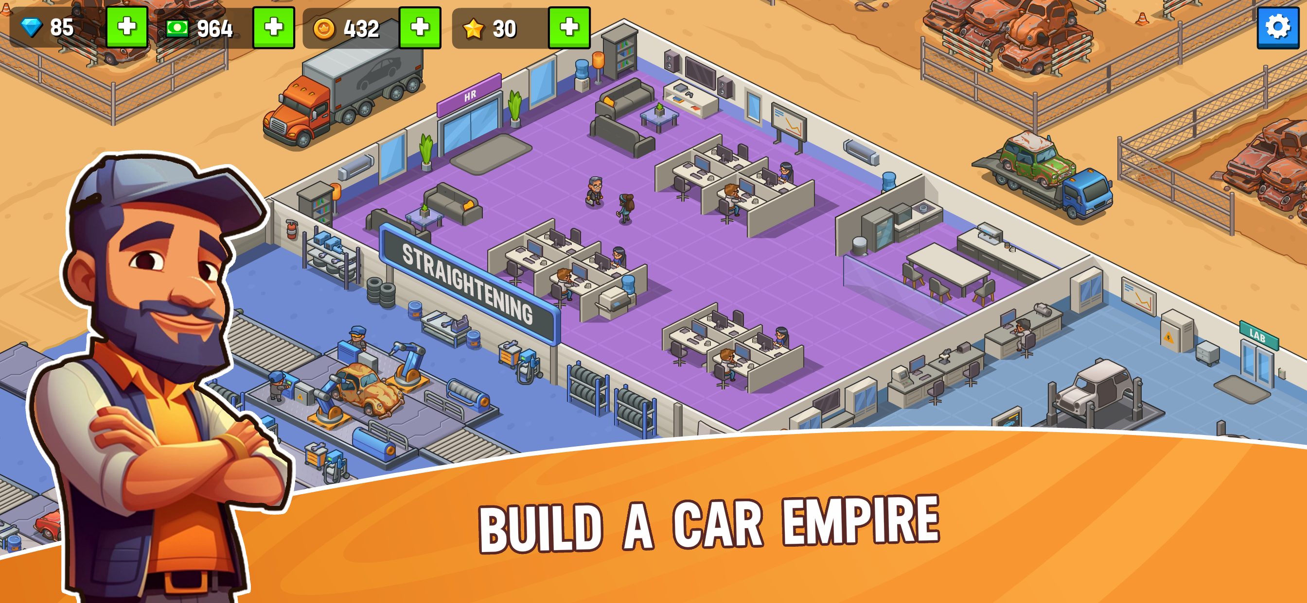 Cuplikan Layar Game Used Cars Empire