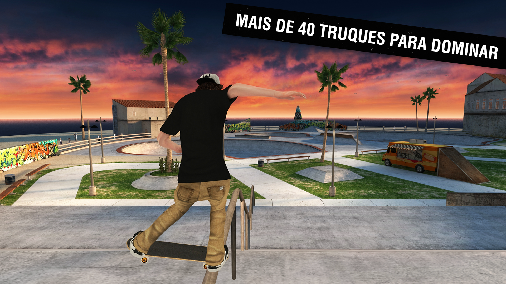 Captura de Tela do Jogo Skateboard Party 3 Pro