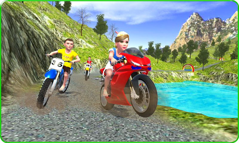 Screenshot 1 of Kanak-kanak Pemandu Lumba Motosikal Offroad 1.2