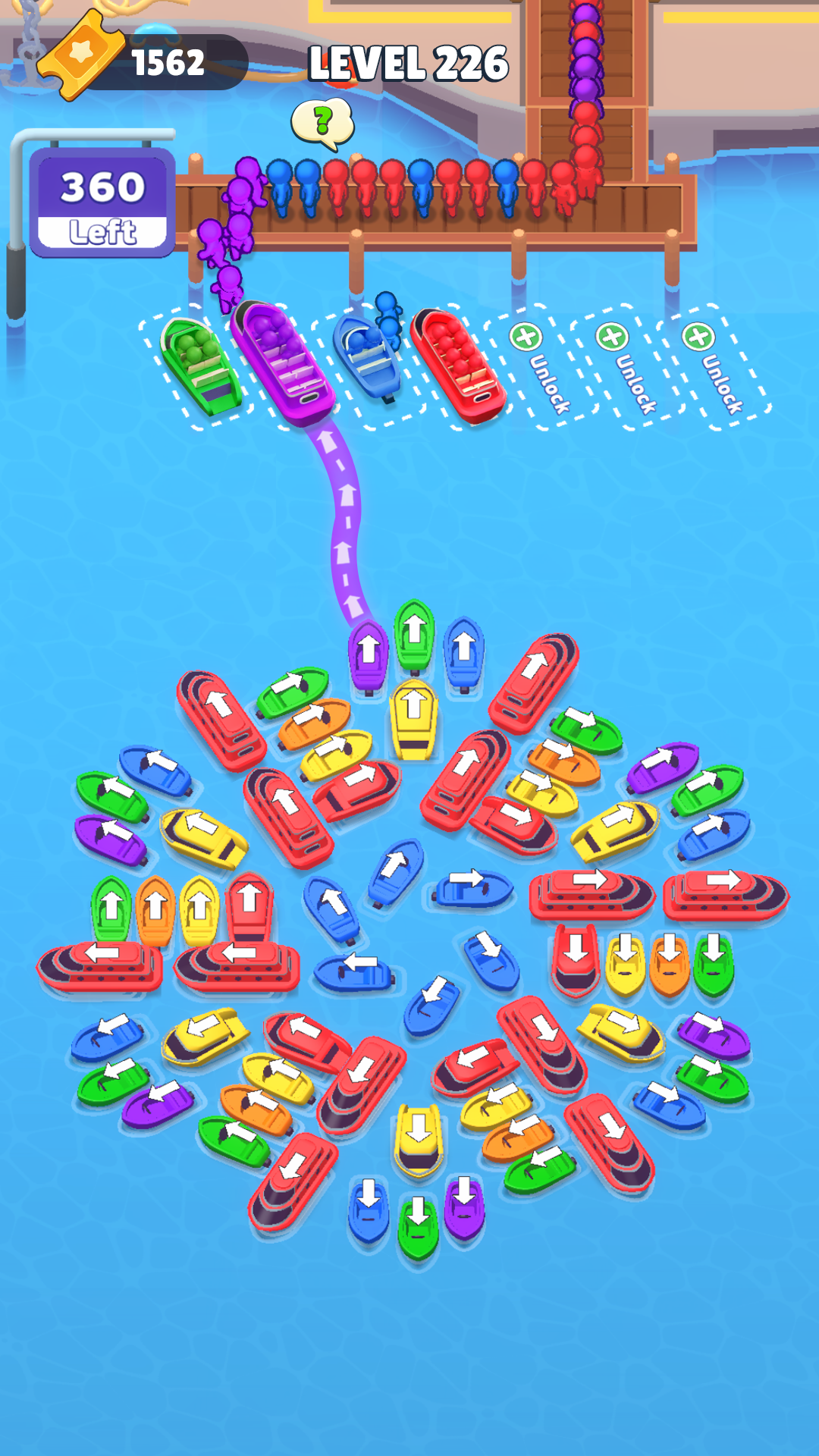 Boat Craze: Traffic Escape Game Screenshot