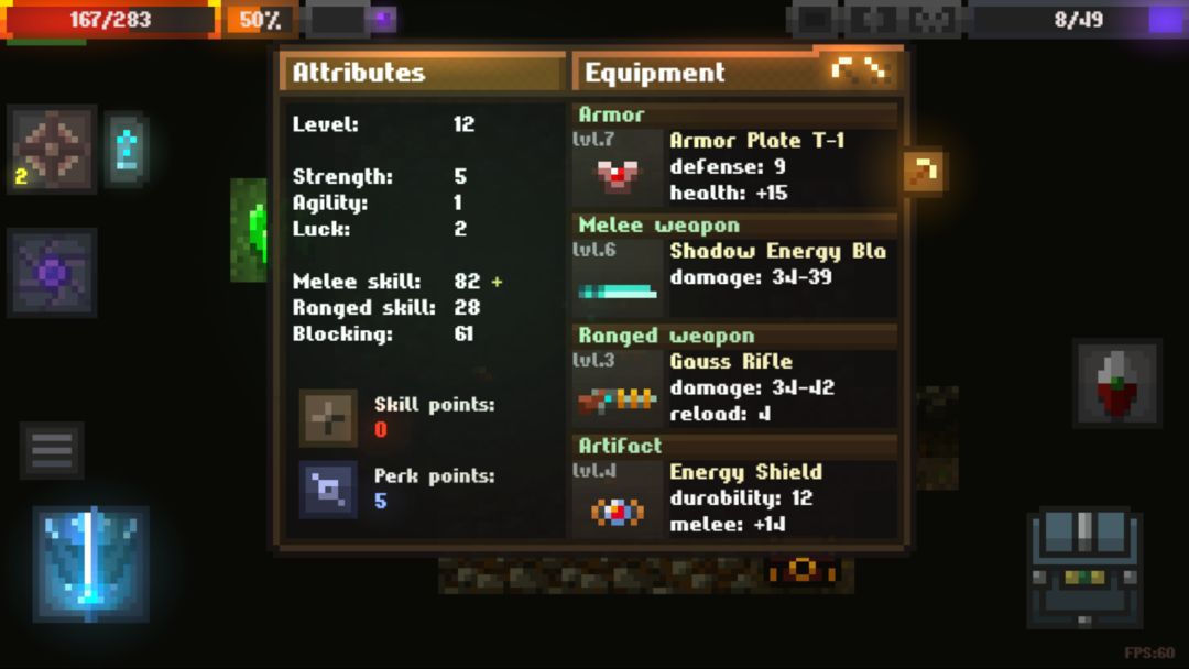 Caves (Roguelike) screenshot game