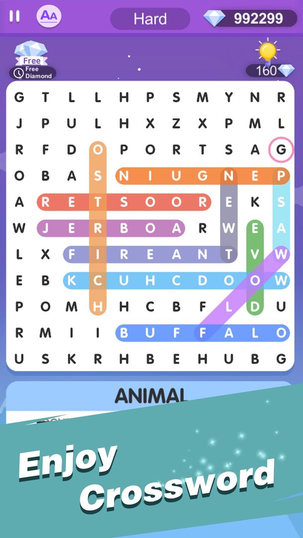 Screenshot of Word Search - Word Games