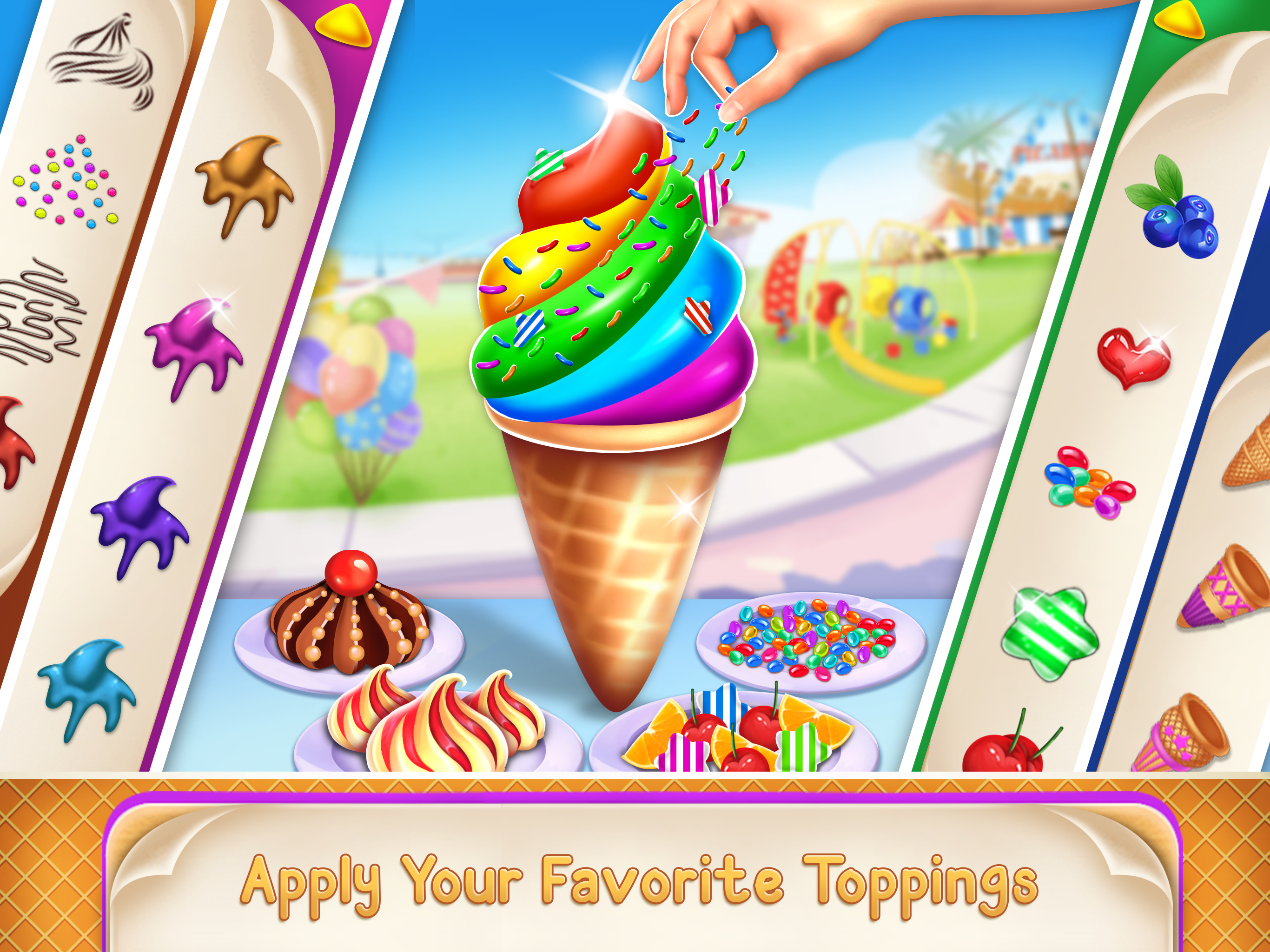 Icecream Cone Cupcake Baking Game Screenshot