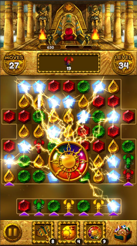 Screenshot of Jewel Queen: Puzzle & Magic