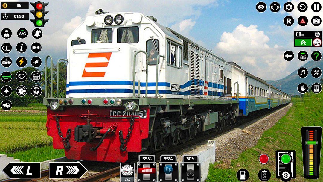 Real Train Simulator 3D Game screenshot game