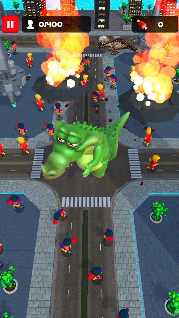 Rampage : Smash City Monster ภาพหน้าจอเกม
